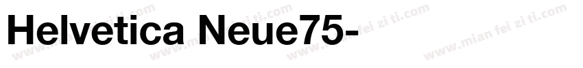 Helvetica Neue75字体转换